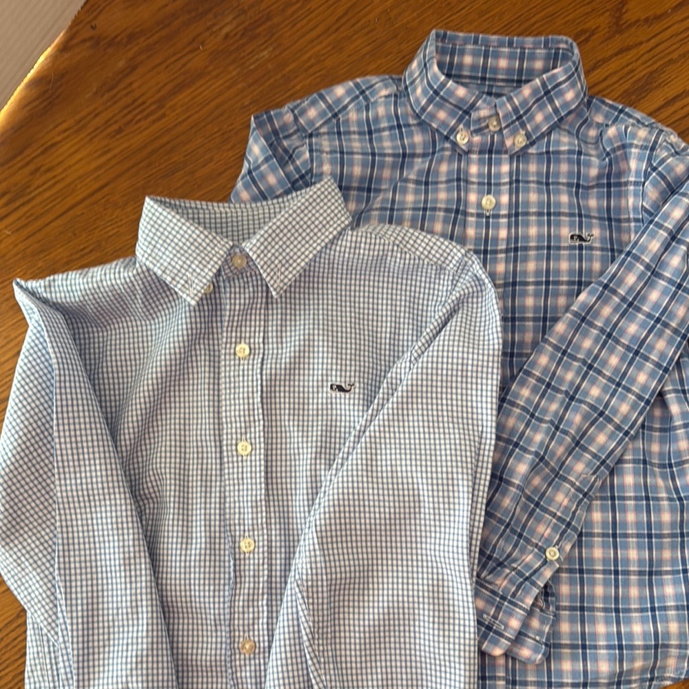 VINYARD VINES Boy’s Button Down Shirts 2!
